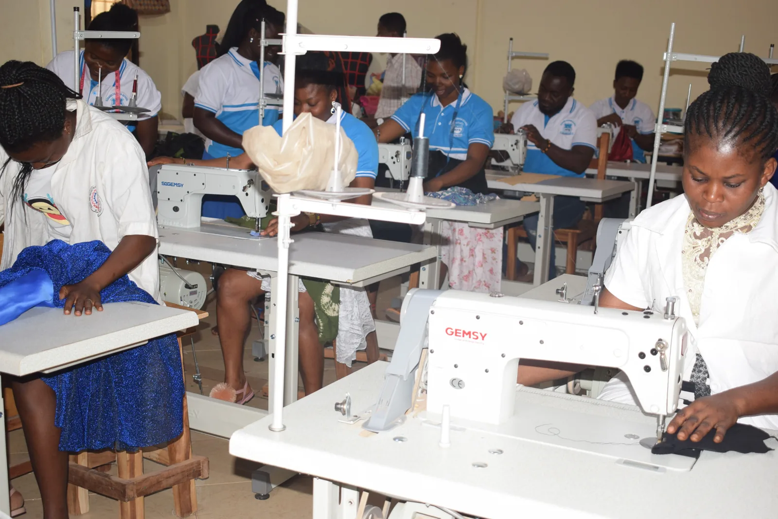 Kodabs fashion students practising garment construction
