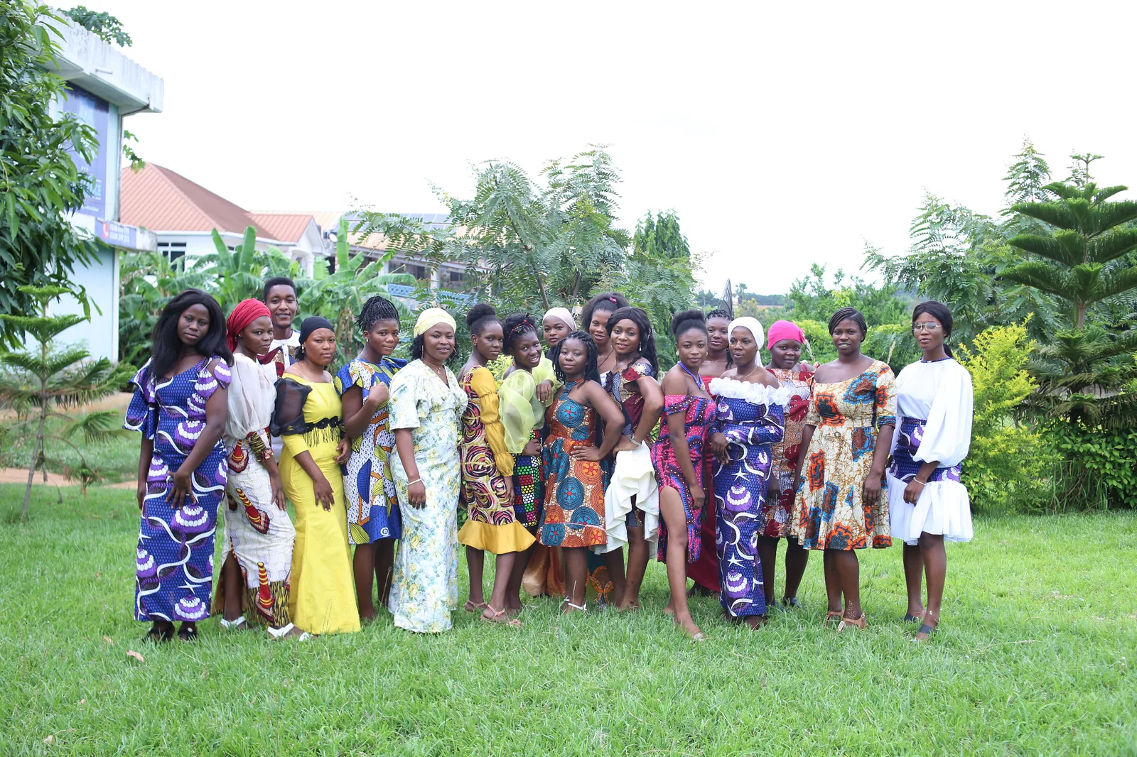 Kodabs students together in their finished fashion designs